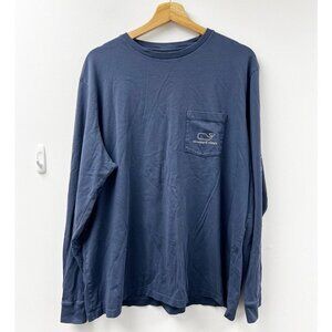 Vineyard Vines Cotton Blue Men’s XL Long Sleeve T Shirt Soft